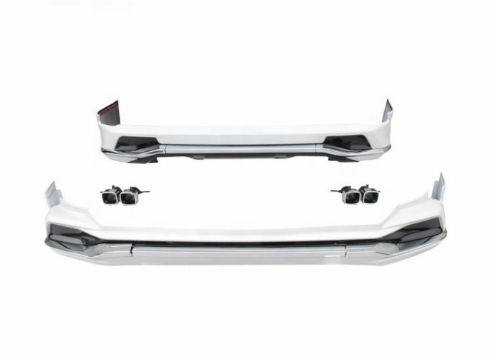 body kit with front&rear bumper lip spoiler and exhaust pipe Bumper Lip year 2016 for Lexus 570 LX570